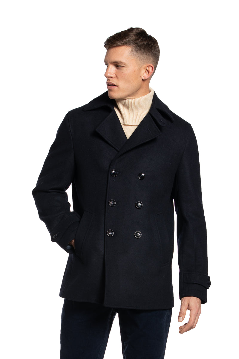 Harbour Wool Peacoat in Midnight Navy– Rue Saint-Patrick