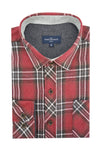 Creevyargon Flannel Shirt in Berry Red