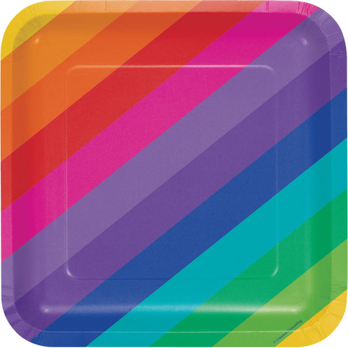 Pastel Party Rainbow Paper Plates – Party Supplies Emporium