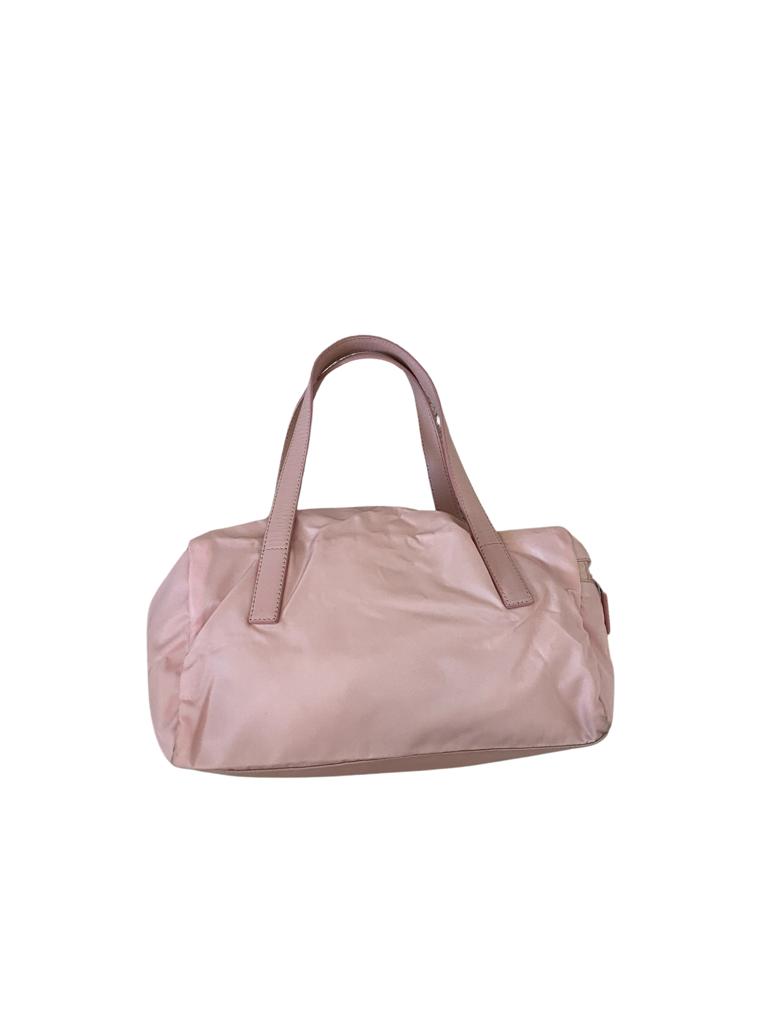 Prada Baby Pink Nylon & Leather Handbag – Kawaii Vintage Copenhagen