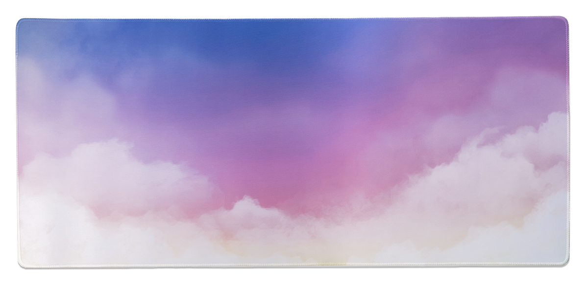 Pastel Clouds Desk Mat