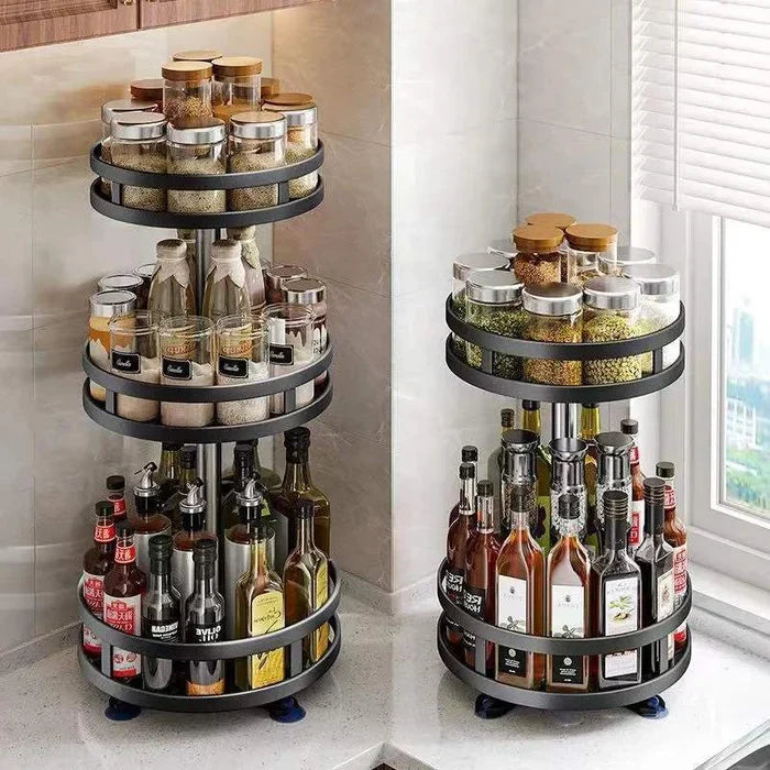 Product Image for Luvik | 360° drehbares Lagerregal, Rund / 3 Lagen