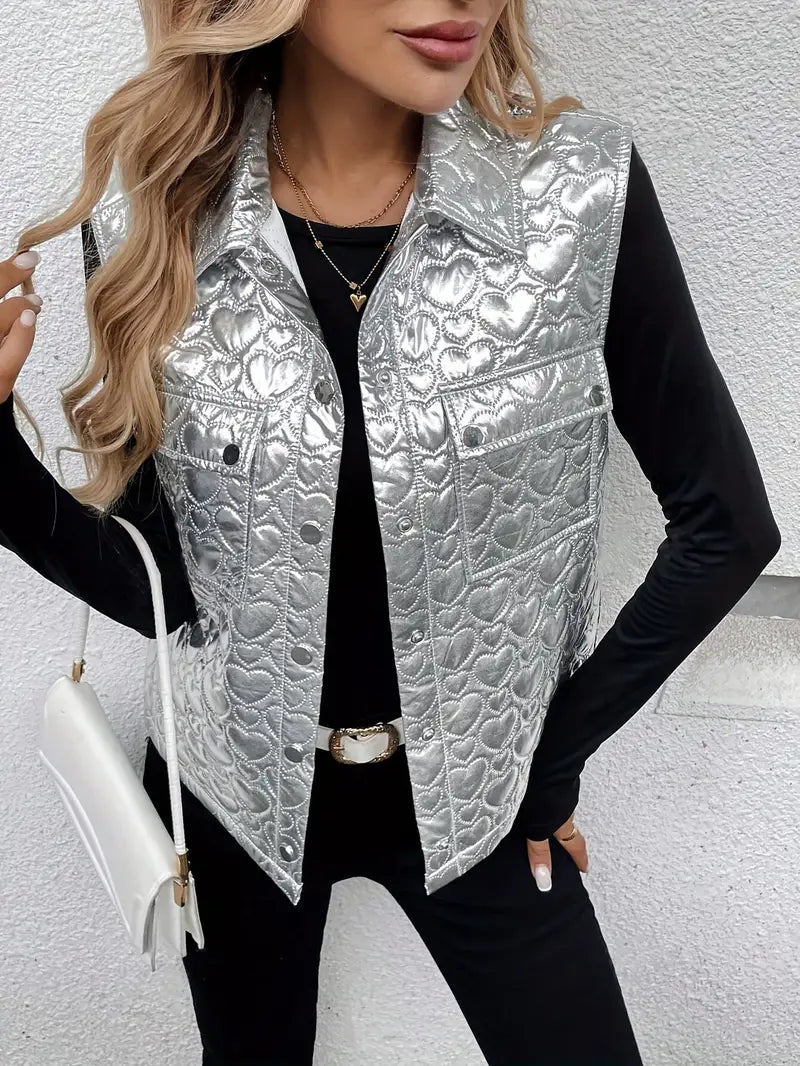 Product Image for Luvik | Heart patterned sleeveless vest, Hopea / XL