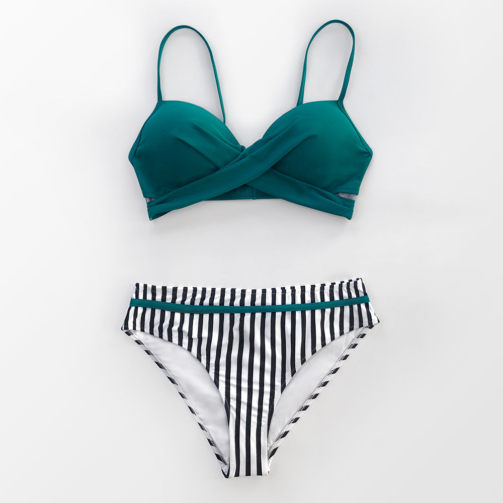 Product Image for Luvik | Aloita alusta bikini, Vihreät raidat / L / Kiina