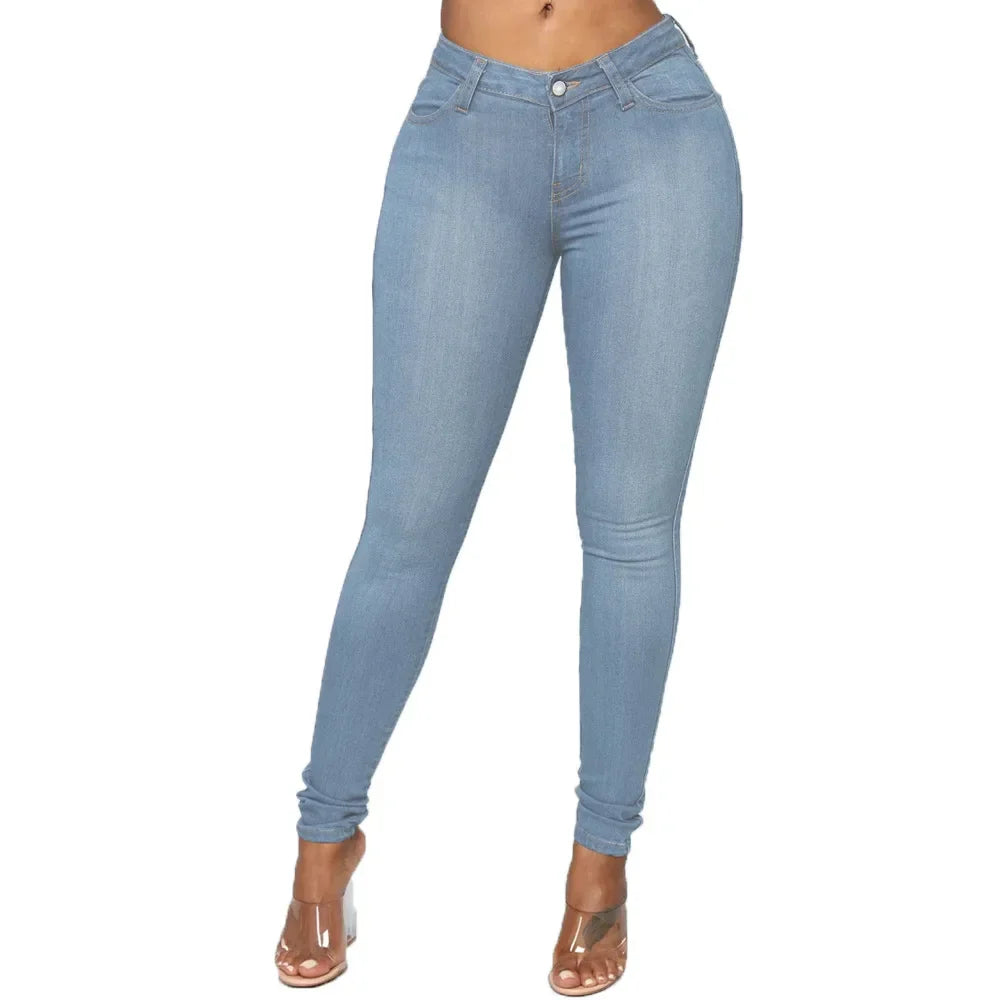 Product Image for Luvik | Stretch skinny jeans in oversize, Taivaansininen / M