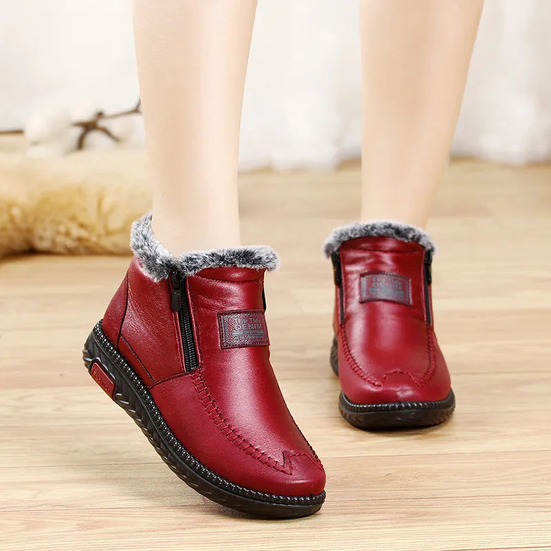 Product Image for Luvik | Vesitiivis Nahkast boots, Rot / 39