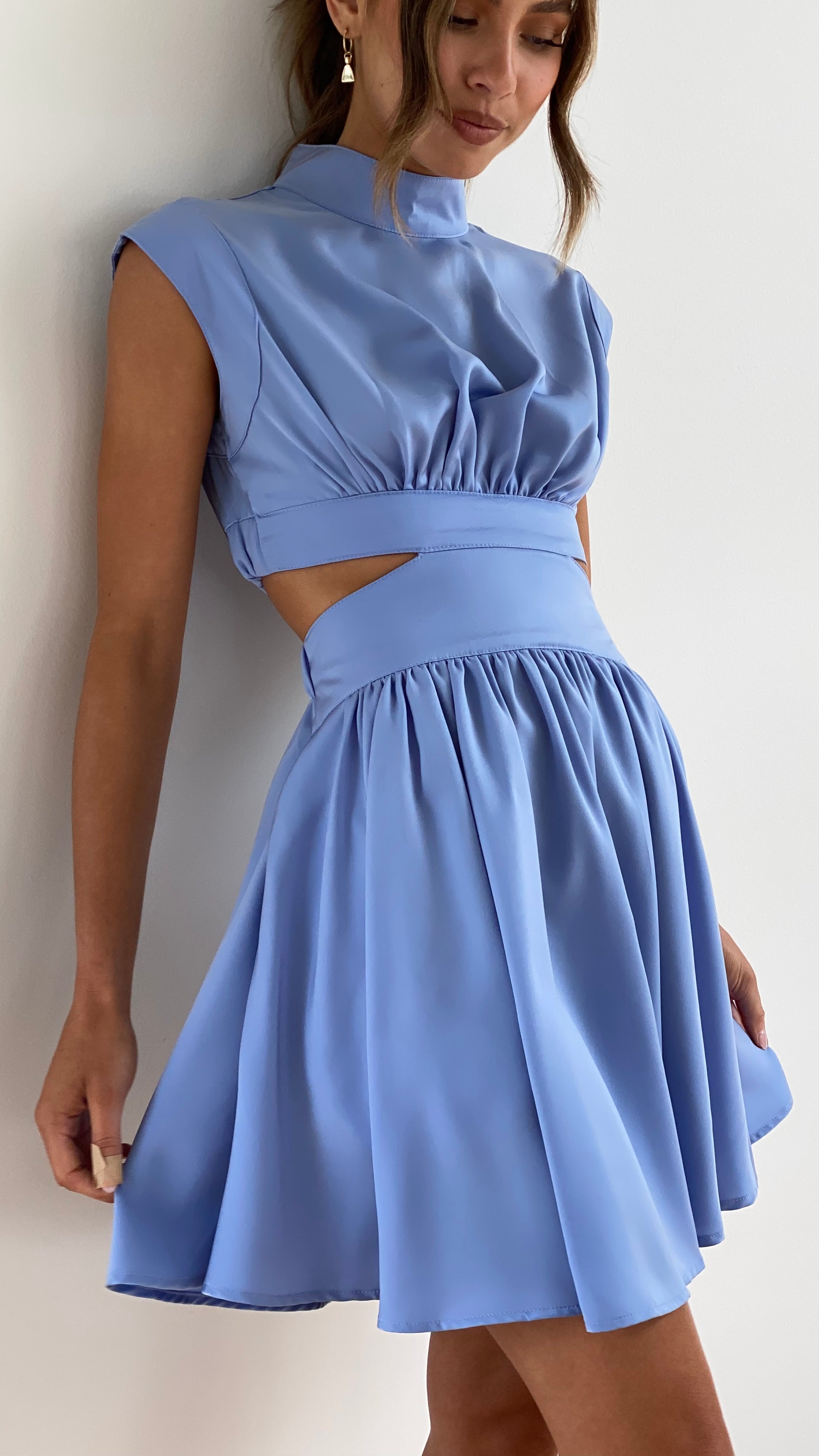 Product Image for Luvik | Hollow Waist Mini Dress naisille Zeny, Vaaleansininen / S