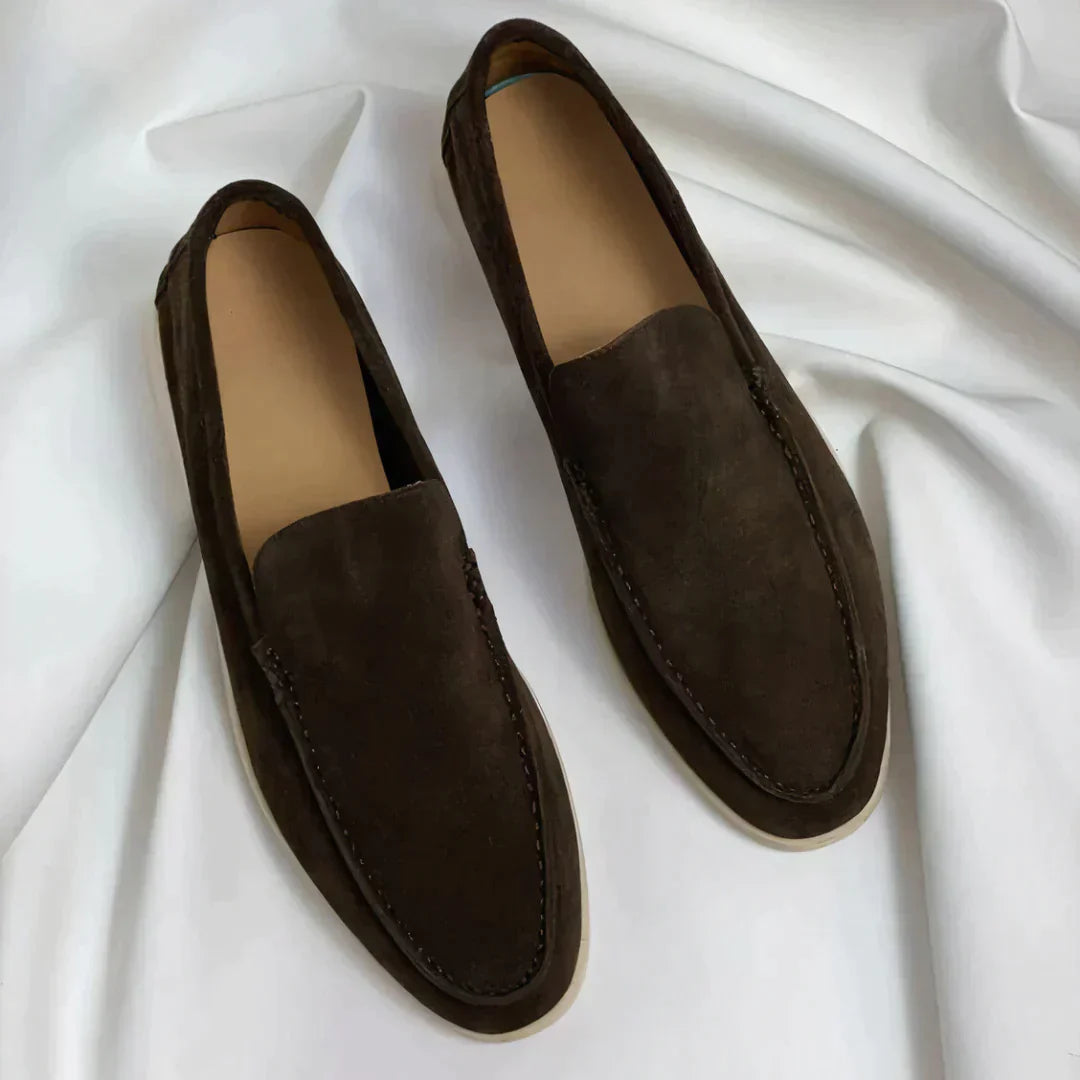 Product Image for Luvik | Nubuck Kengät Slip on Eleganssikengät Klassinen Penny Mokassiini Tyyli, Kahvia / 6