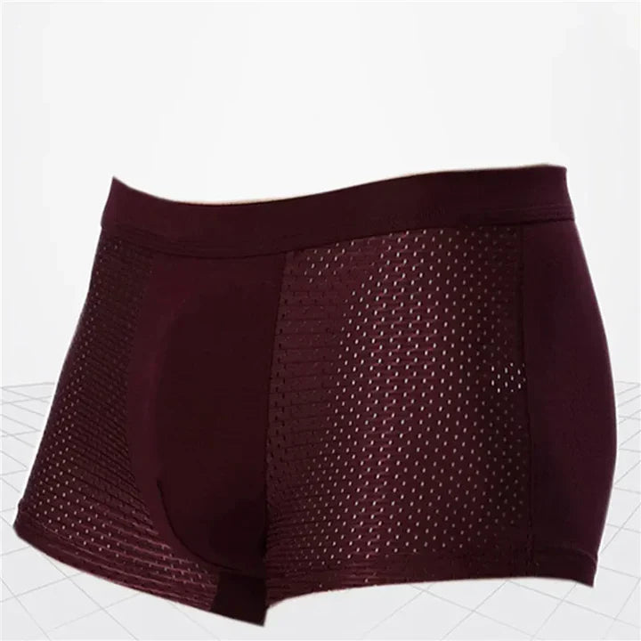 Product Image for Luvik | Bambus Bokseri Setti Trendiväreissä, Tummanpunainen / 42