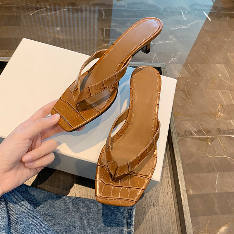 Product Image for Naiskenkä Elegante Matala Lähes Loivasti Sandalette Luvik, Braun / 37
