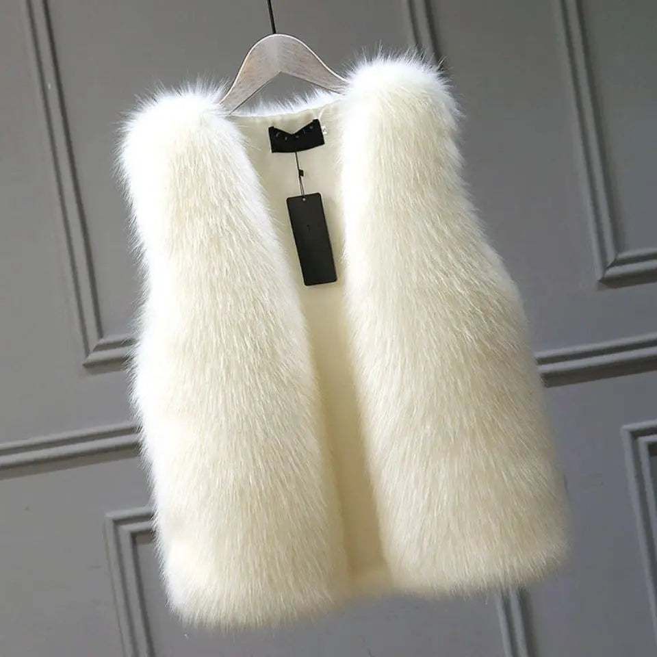 Product Image for Luvik | Herbst/frühling Pelzweste Für Damen, Beige / L