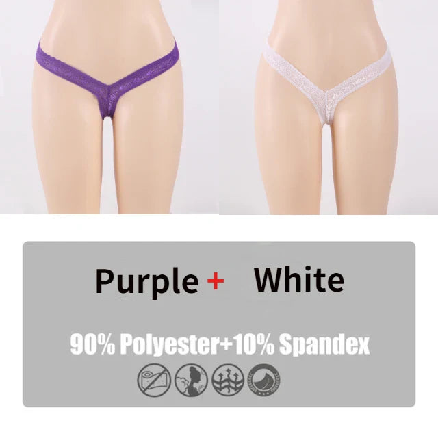 Product Image for Luvik | All Night For Good Fun G-String, Lila Valkoinen / XL (INT.M-L) / 1 kappale