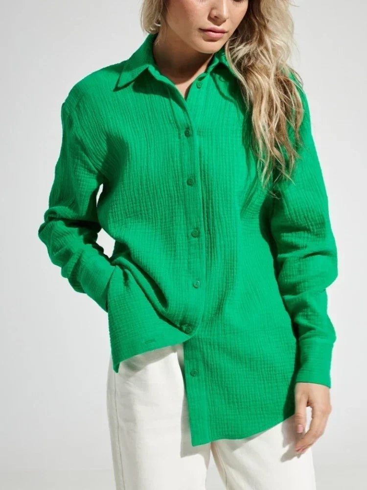 Product Image for Luvik | Lievä paita käänteellä naisille, Vihreä / L