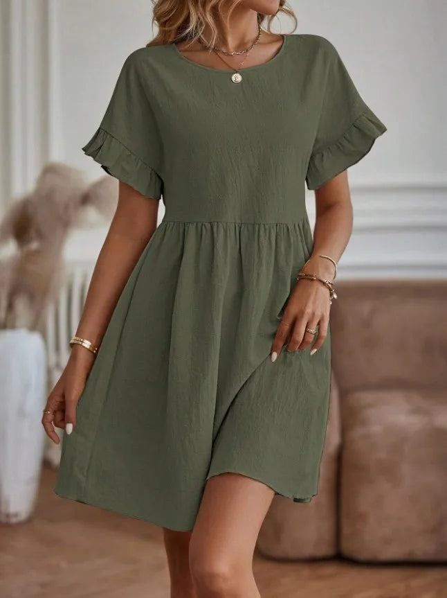 Product Image for Luvik | Elegant midi-dress in A-line shape, vihreä / l