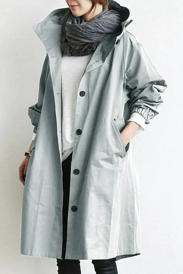 Product Image for Luvik | Tyylikäs Ohut Mackintosh, Hiiligrilli / 4XL