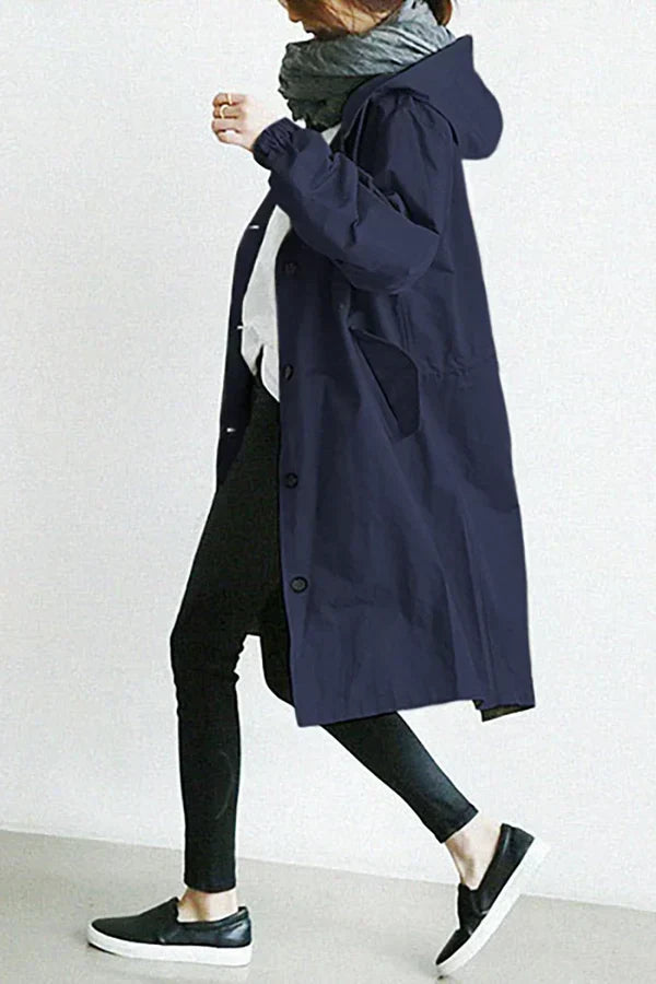 Product Image for Luvik | Tyylikäs Ohut Mackintosh, Merensininen / 5XL