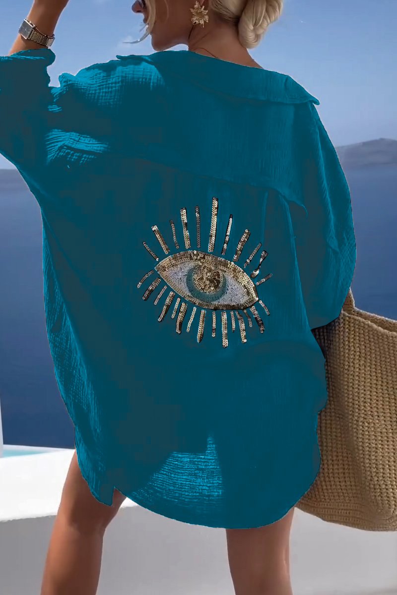 Product Image for Luvik | Chemise Horus Välinpitämätön Puuvillasta, Sininen / Uniikisti sopiva koosta S aina 2XL:ään
