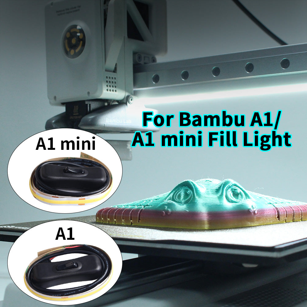 For Bambu Lab A1/A1 MINI Led Light Strip Ra95 Fill Light 24V LED Super Bright Bamboo A1/A1 mini 3D Printer Accessories