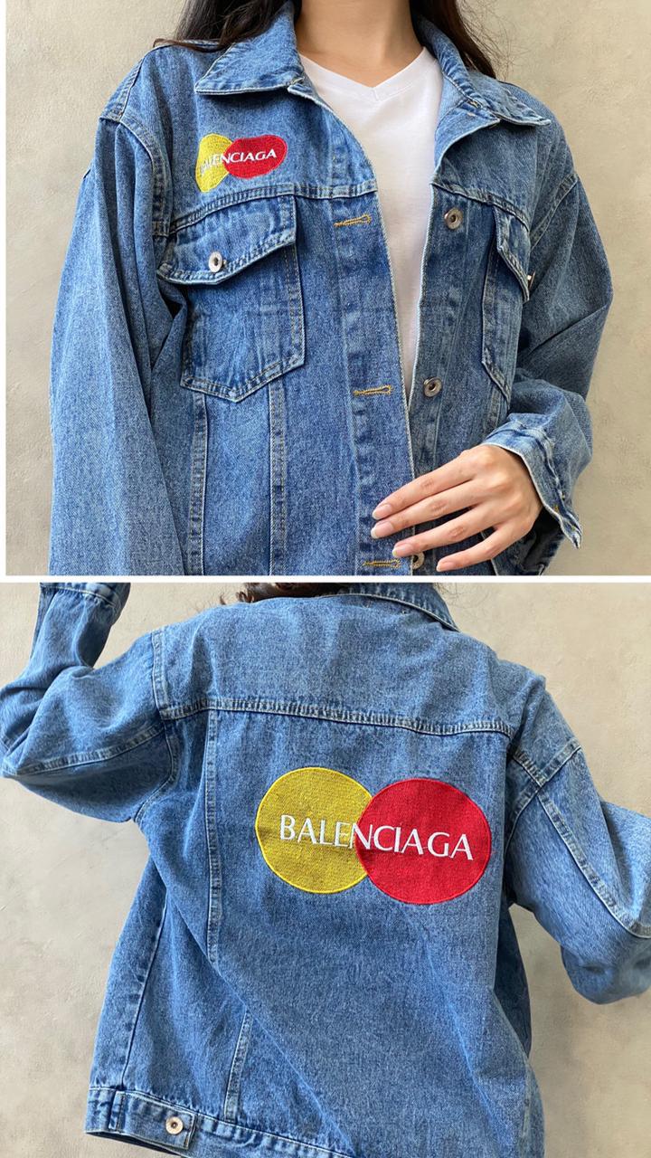 jaket jeans balenciaga original