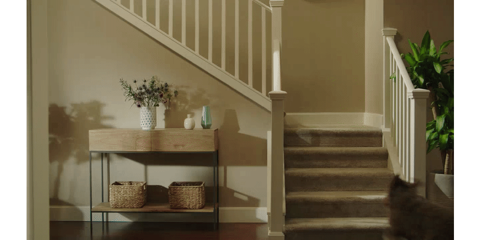 cleaning stairs