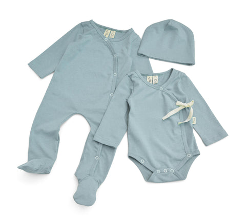 jooseph's mini organic baby set col: mikx blue