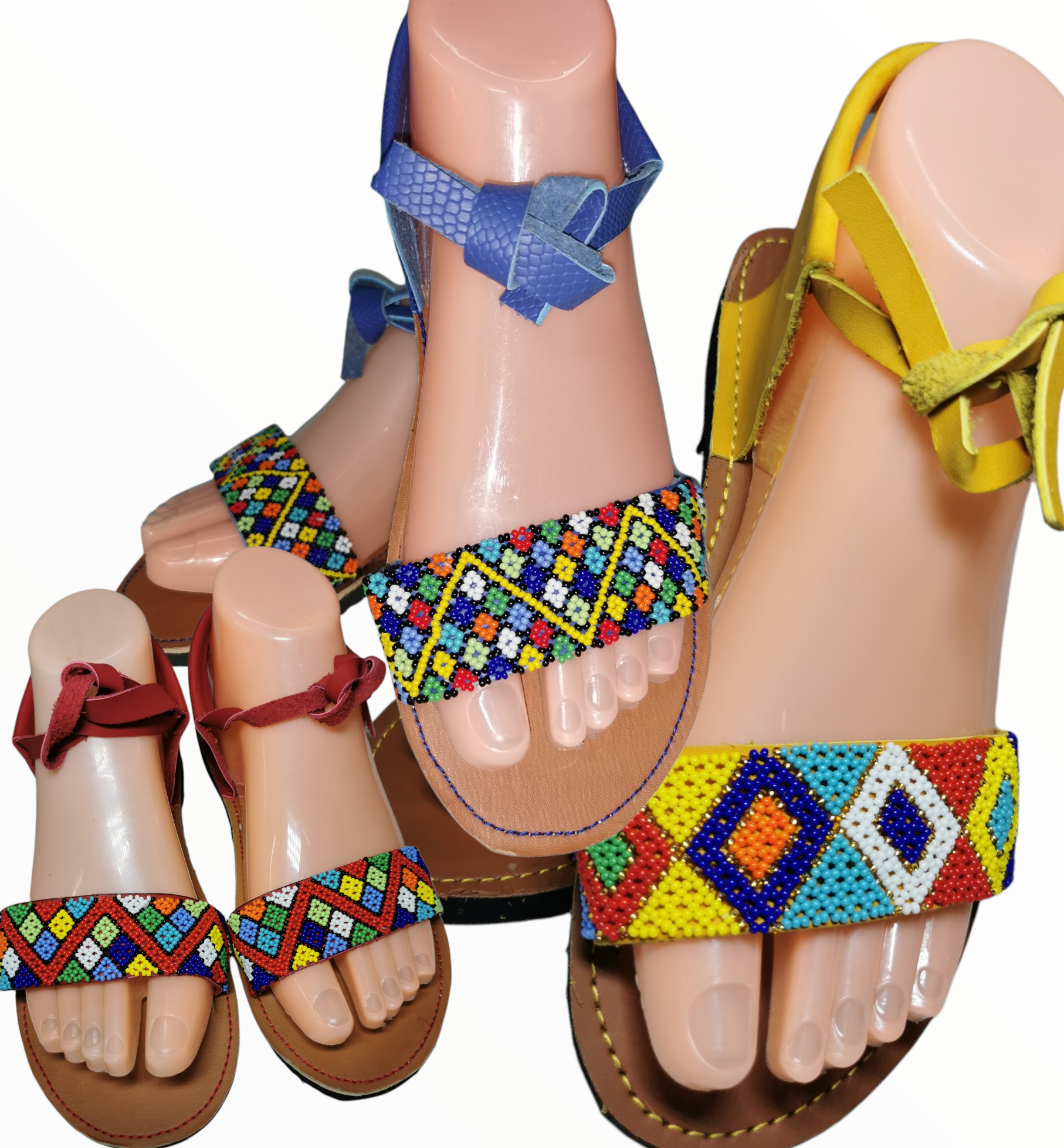 African summer sandals handmade beaded sandals - KIRI | NAHERI