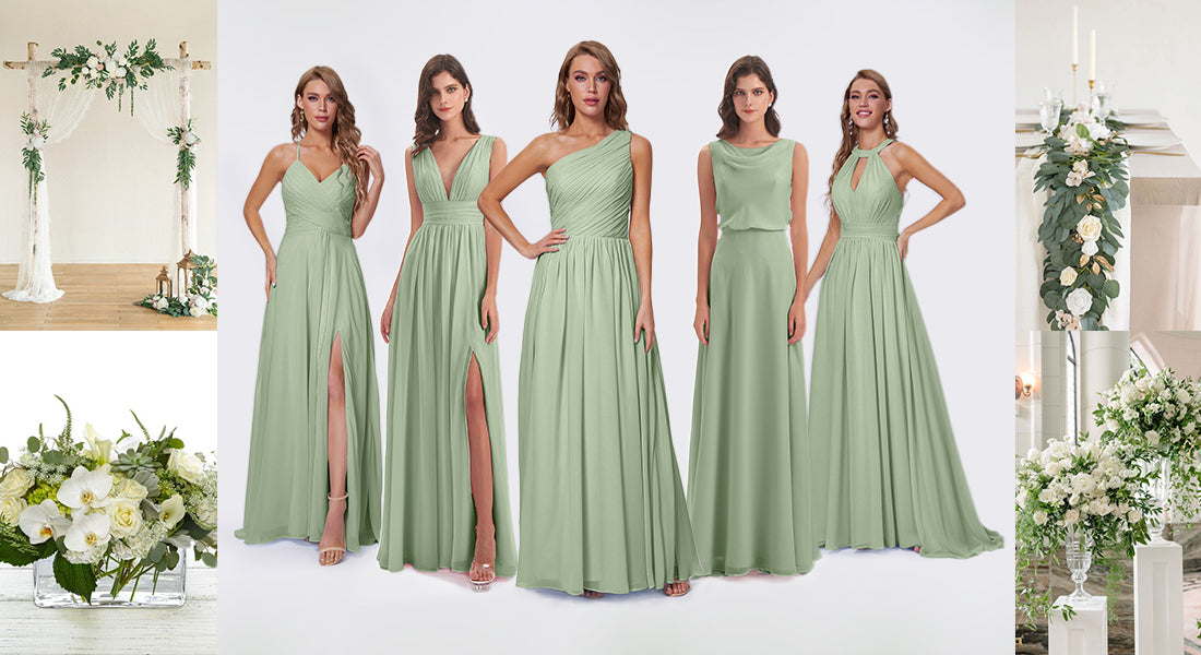 Top 10 Mix And Match Dusty Sage Bridesmaid Dresses Design