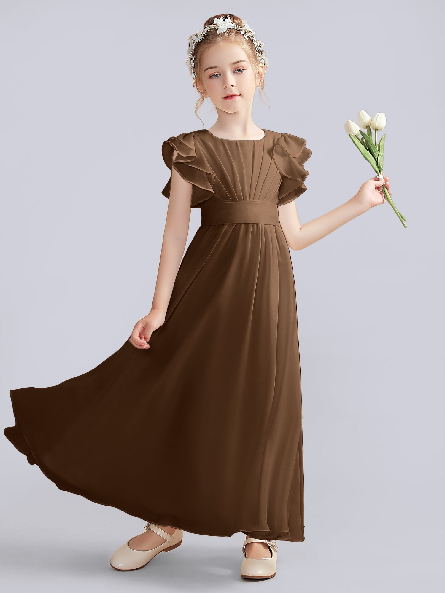 junior bridesmaid dresses chiffon