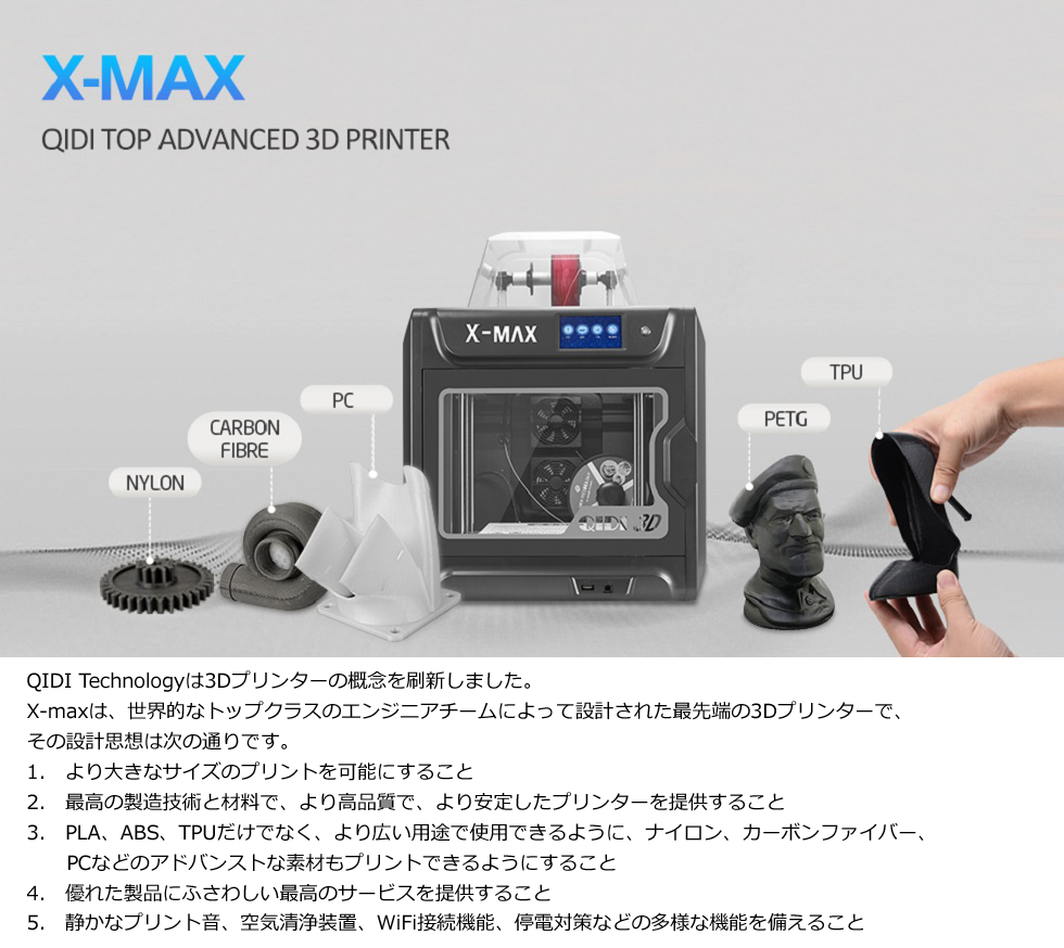 tech X-Max 3D Printer Gini3D