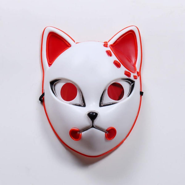 Demon Slayer Fox Mask Japanese Anime Ghost Blade Cosplay Costume Props ...