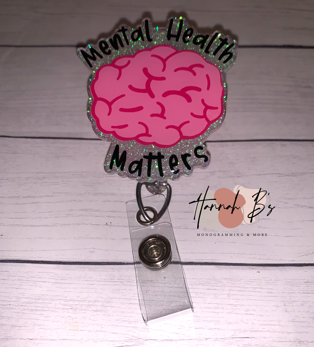 Mental Health Matters Brain Badge Reel