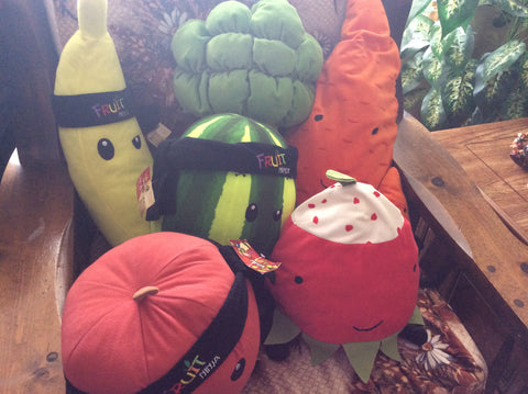 My plushie vegetable and fruit collection
