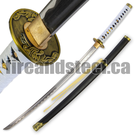 Mihawk Weapon Yoru Black Blade Anime Sword Blunt Metal Replica – Leones  Marvelous Items