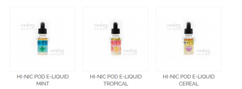 Nicotine ejuices