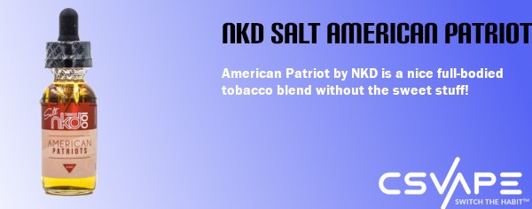 NKD salt American Patriot - Best vape juice