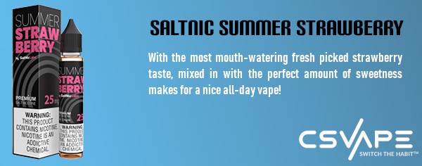 Saltnic Summer Strawberry - best vape juice brands
