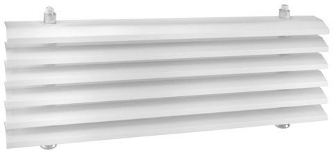 Removable core linear bar grilles - 30 degree deflection