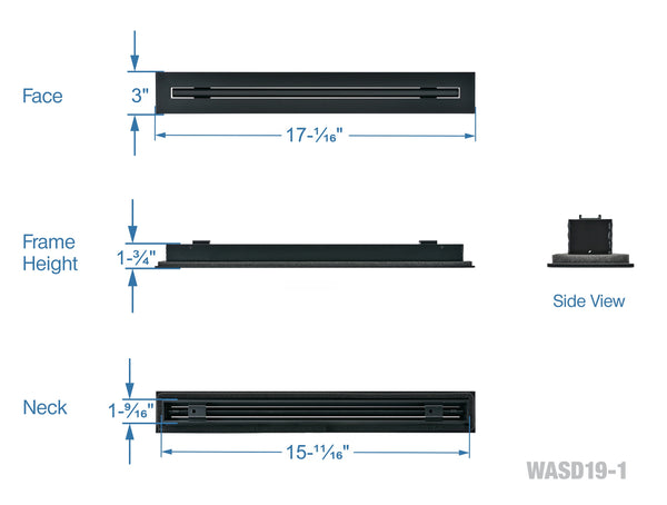 16" Linear slot diffuser HVAC air vent cover