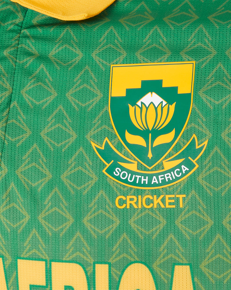 Green Cricket South Africa ODI Short Sleeve Shirt