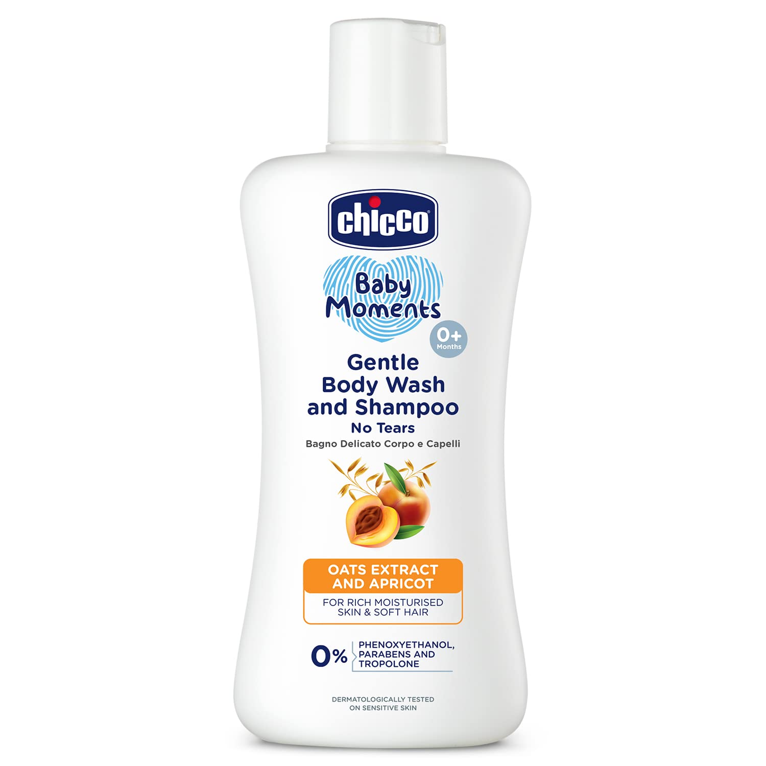Chicco Baby moments Gentle Body Wash and Shampoo -(2Pack)