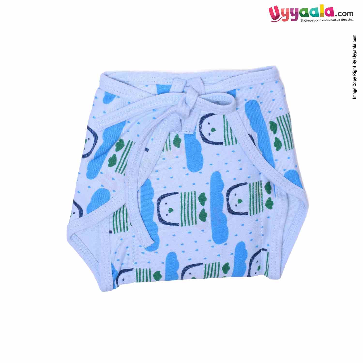 COZYCARE Washable Diapers Hosiery Tying Model Penguin Print Pink, Gree