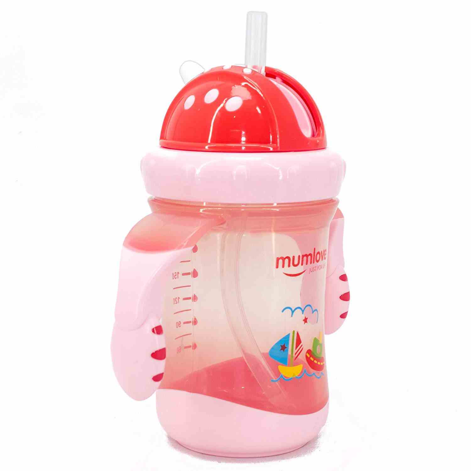 Interchangeable Sipper/Sippy Cup with Silicone Spout &Straw (150ml) For 6m+  Baby