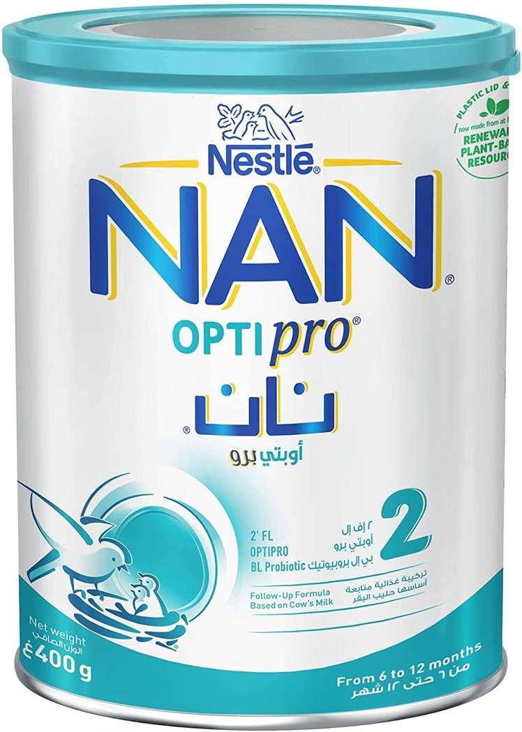 Nestle NAN PRO 2 Follow-up Formula Powder - After 6 months, Stage 2, 400g  Bag-In-Box Pack