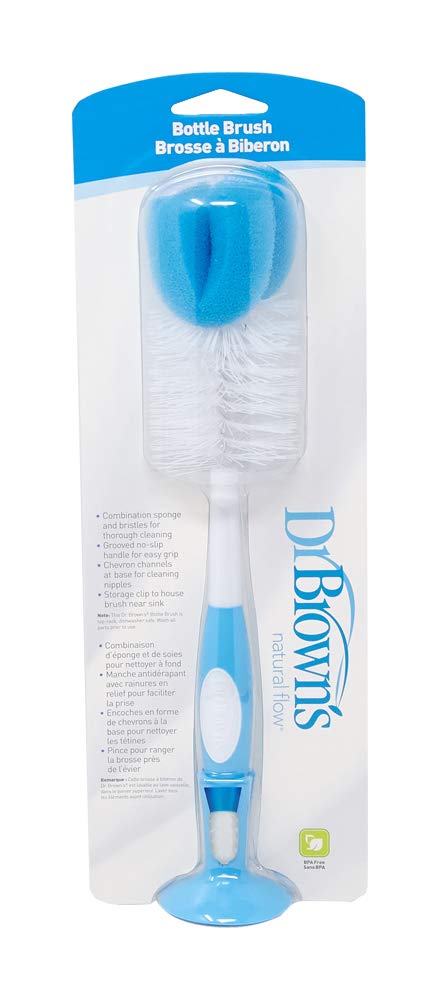 Dr Browns Natural Flow Soft Touch Bottle Brush, Blue