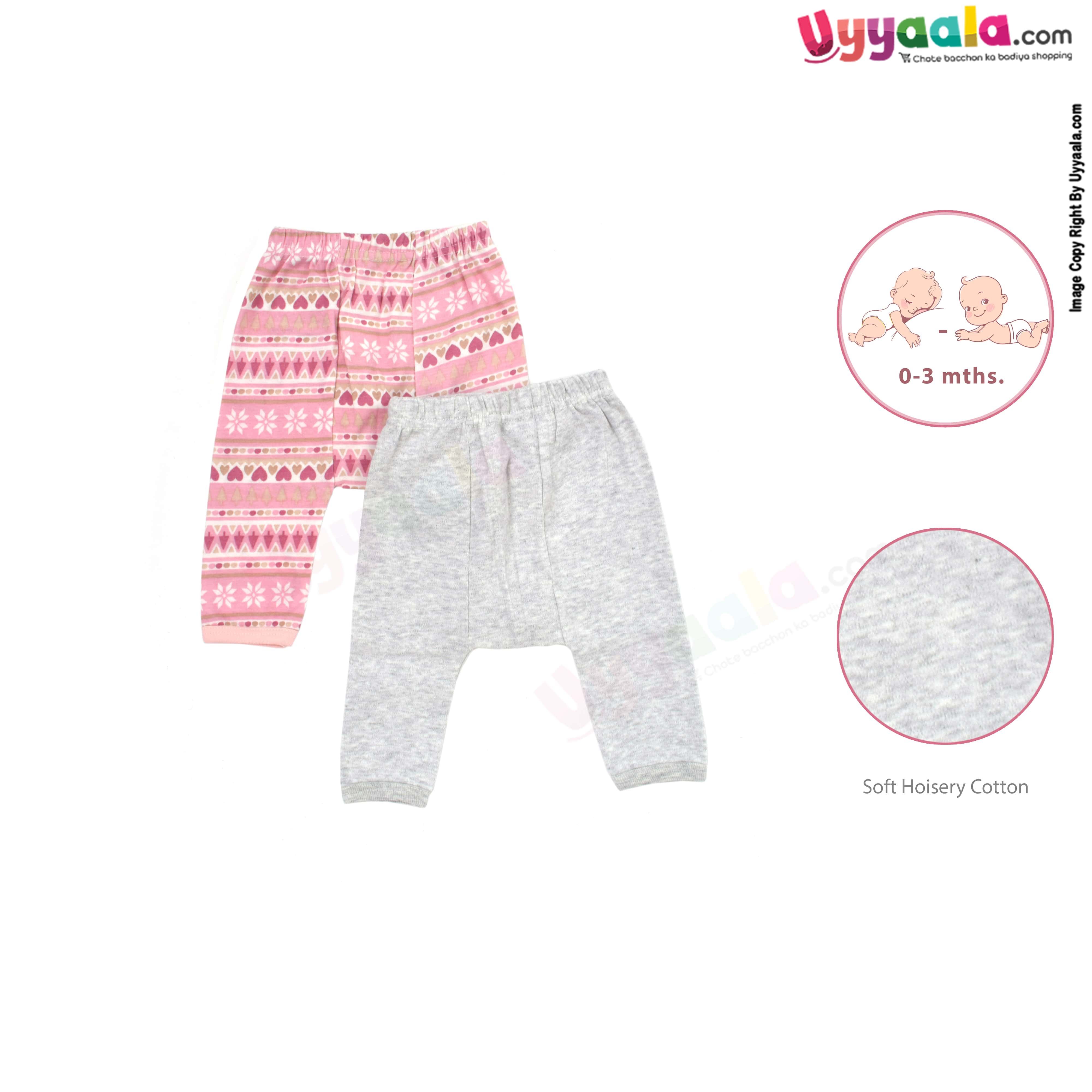 Mi Arcus - Bunny Face Print Baby Girl Pyjama-(Pack of 2) - Pyjama