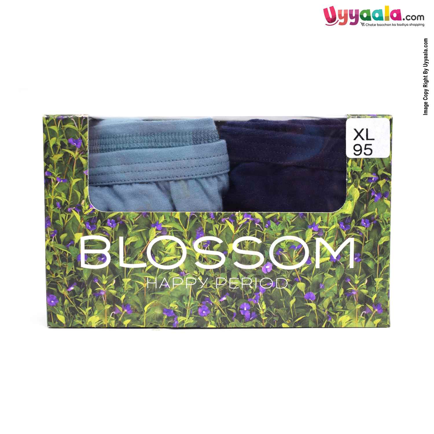 BLOSSOM JUNIOR Cathy panty, premium cotton for kids pack of 3 - blue 