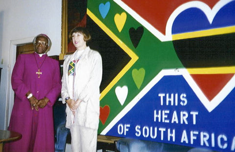 Archbishop Desmond Tutu and Winifred Potenza Hearts of the World