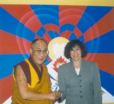 Dalai Lama and Winifred Potenza Hearts of the World 