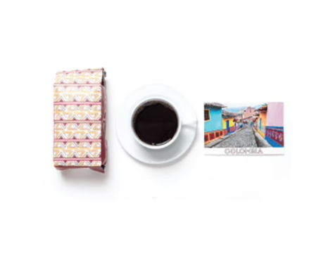 atlas coffee club gift subscription with postcard