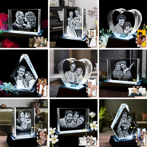 3d photo crystal cheer up gifts